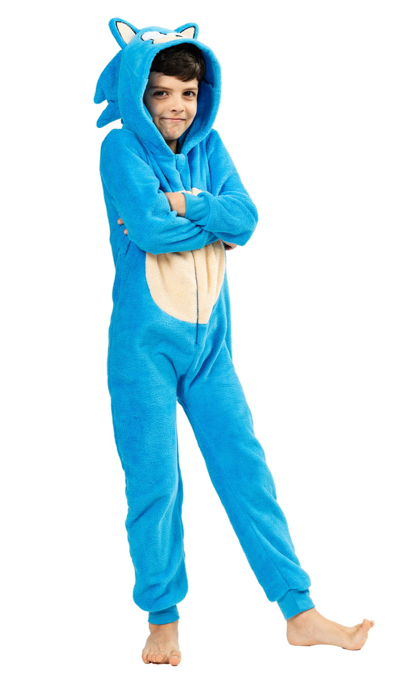 Official Licensed Onesie Sonic the Hedgehog Costume - Age 8 to 10 Years