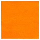 Solid Color Party Napkins 33x33cm Orange (Pumpkin) - 20pk