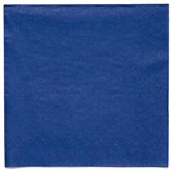 Solid Color Party Napkins 33x33cm Blue (Blueberry) - 20pk
