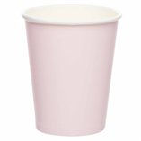 Solid Color Party Paper Cups 237ml Light Pink (Marshmallow) - 8pk