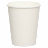 Solid Color Party Paper Cups 237ml White (Coconut) - 8pk