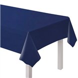 Solid Color Party Plastic Tablecover 137x274cm Blue (Blueberry)