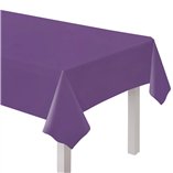 Solid Color Party Plastic Tablecover 137x274cm Purple (Grape)