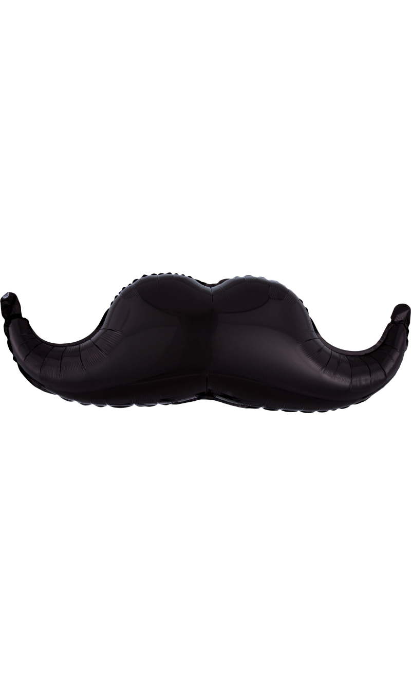 SuperShape Black Mustache Foil Balloon 88cm x 30cm