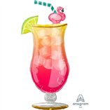 SuperShape Let's Flamingle Tropical Drink Foil Balloon 50cm x 104cm