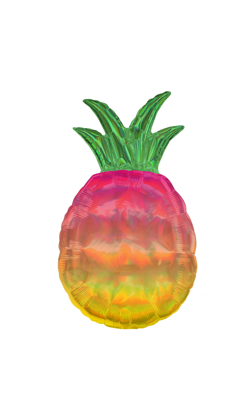 SuperShape Holographic Pineapple Foil Balloon 43cm x 78cm
