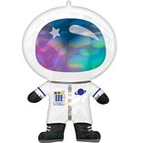 SuperShape Holographic Astronaut Foil Balloon 50cm x 76cm