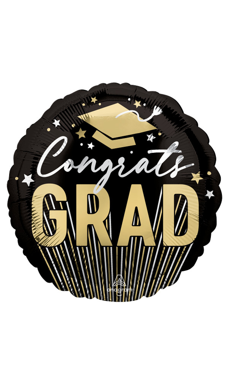 Graduation Congrats Grad Hat Foil Balloon 43cm