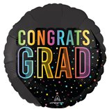 Graduation Satin Cosmic Future Grad Foil Balloon 43cm