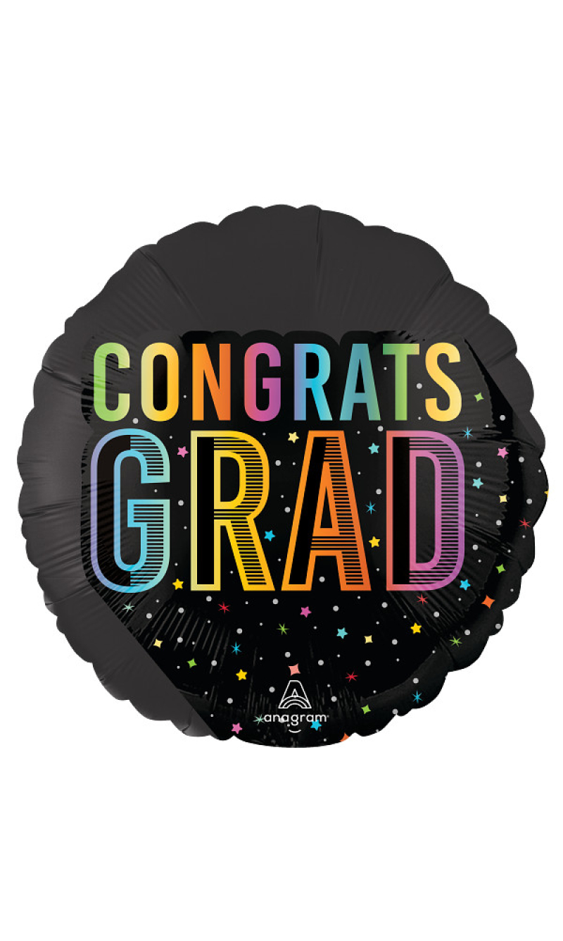 Graduation Satin Cosmic Future Grad Foil Balloon 43cm