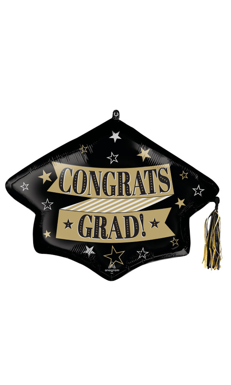 Graduation To the Grad Tassel SuperShape Foil Balloon 78cm x 63cm