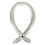 Anagram Modelling Balloon - Satin Luxe™ Platinum Silver Sateen 260 - 100pcs