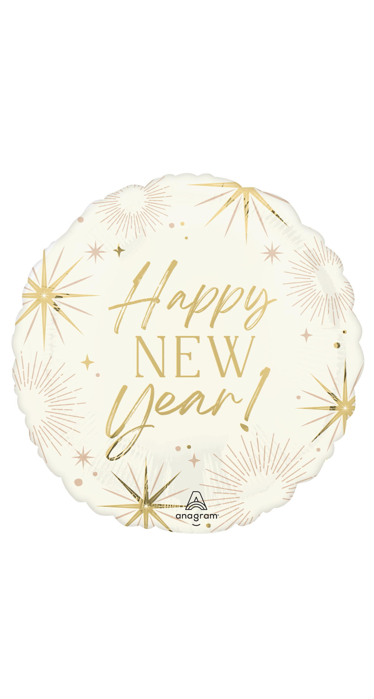 Happy New Year Golden Soiree Foil Balloon 43cm