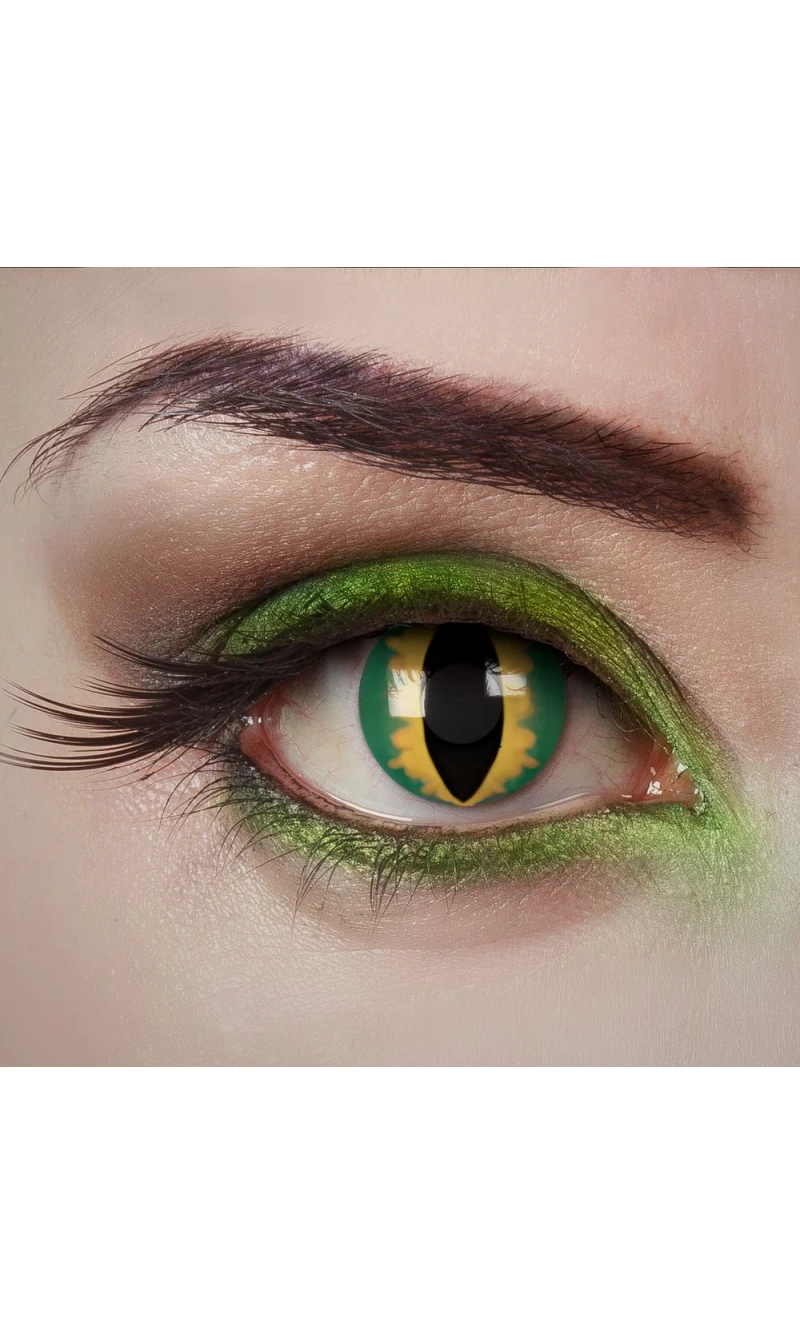 Contact Lenses Green Viper (1 Pair) - 1 Day Use