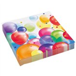 Balloons Party Napkins 33 x 33cm - 20pk