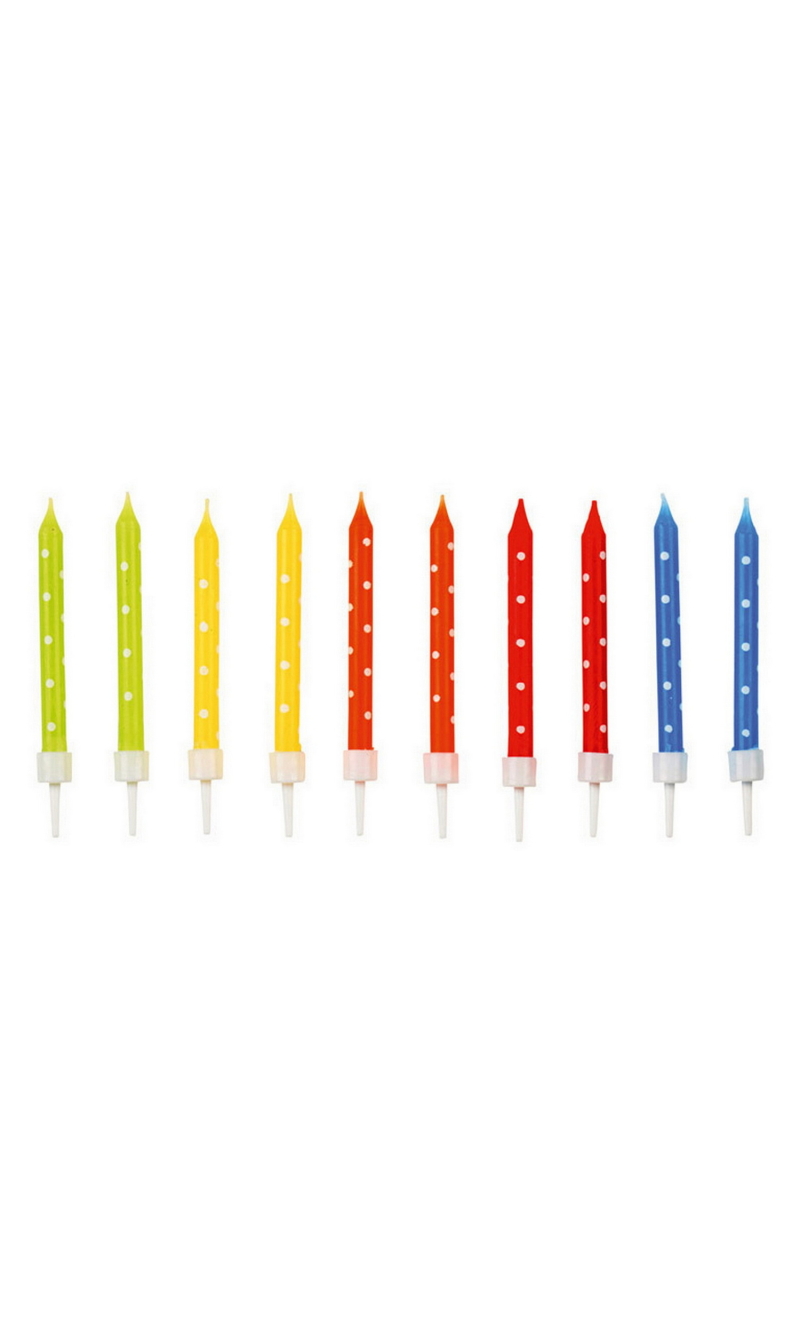 Spiral Candles Birthday Party 6.3cm - 24pk