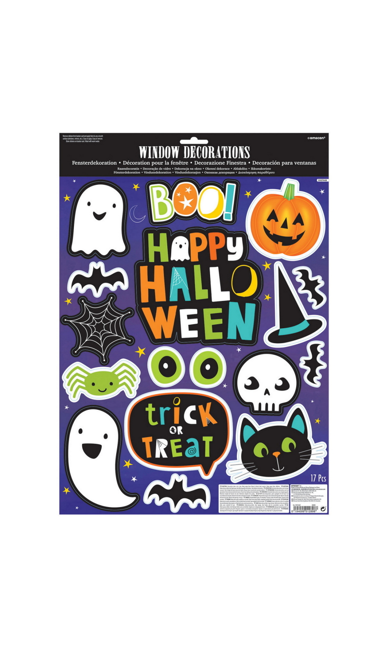 Halloween Window Stickers Hallo-ween Friends