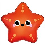 Standard Shape Ocean Buddies Starfish Foil Balloon  43cm x 43cm