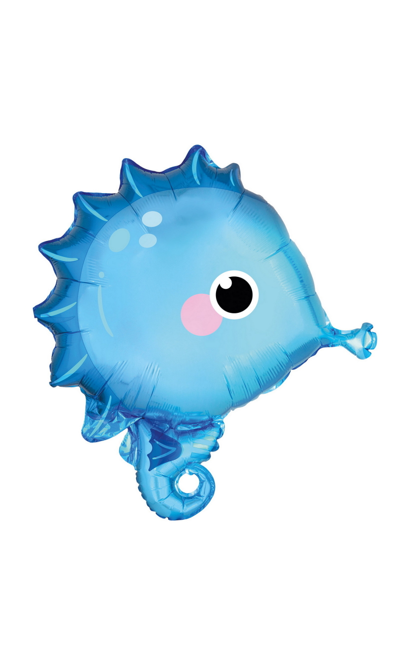 Standard Shape Ocean Buddies Seahorse Foil Balloon 46cm x 50cm