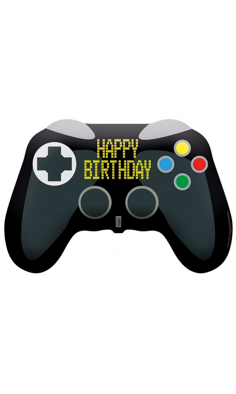 Large Shape Game Controller Foil Balloon 45cm x 52cm