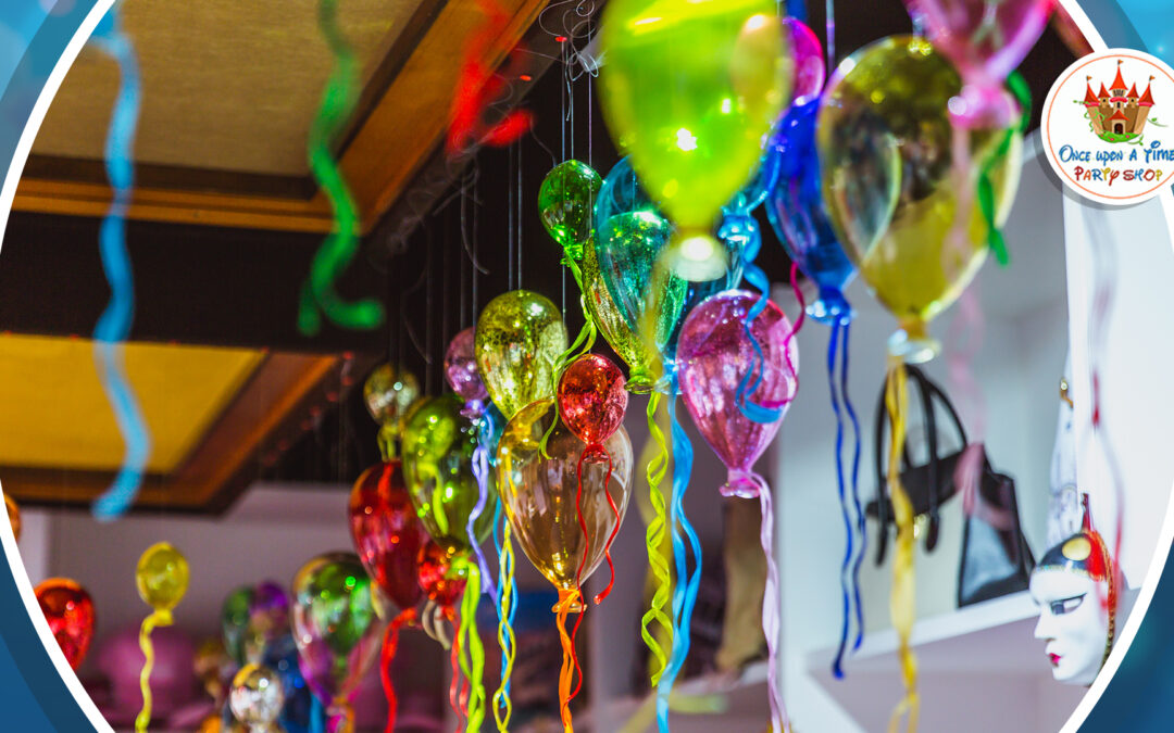 A balloon decoration attached to the wall