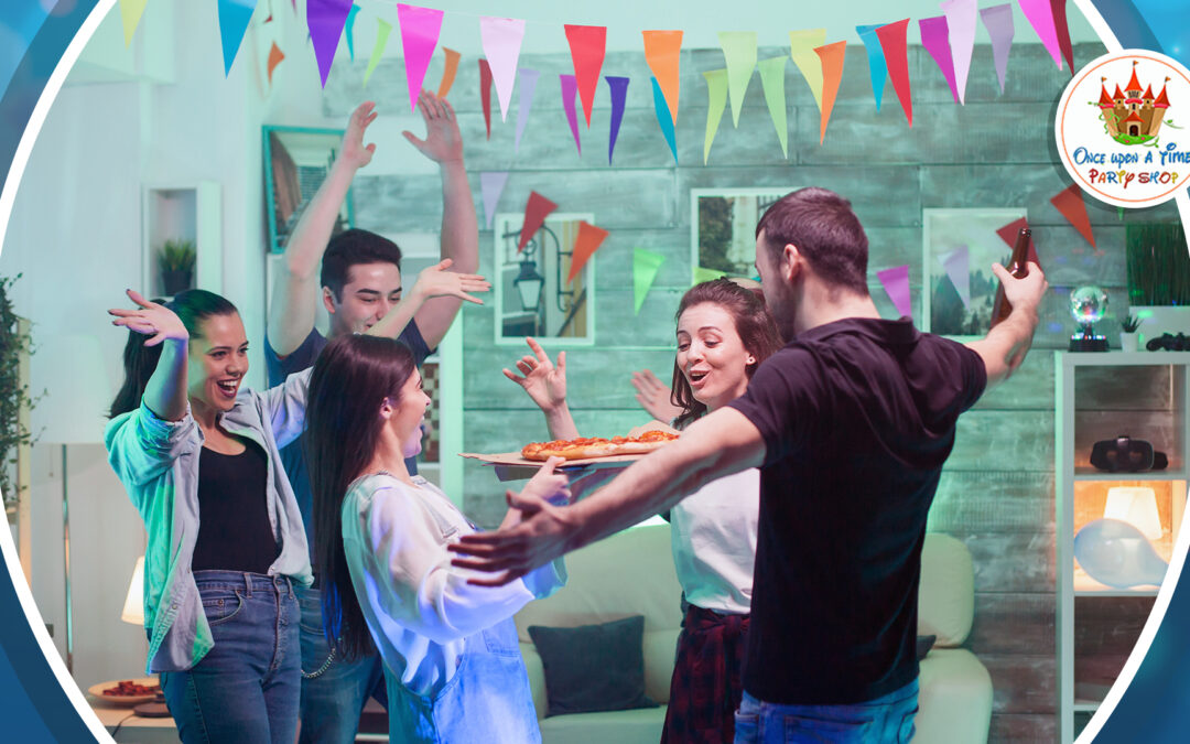 people dancing in the office together.