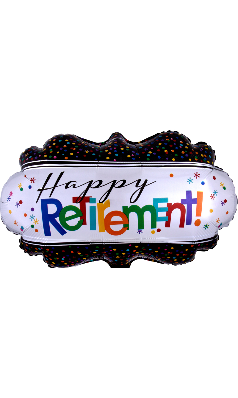 SuperShape Officially Retired Foil Balloon - 68cm x 40cm 