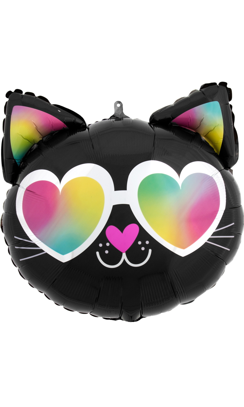 Standard Shape Cool Kitty Foil Balloon 43cm