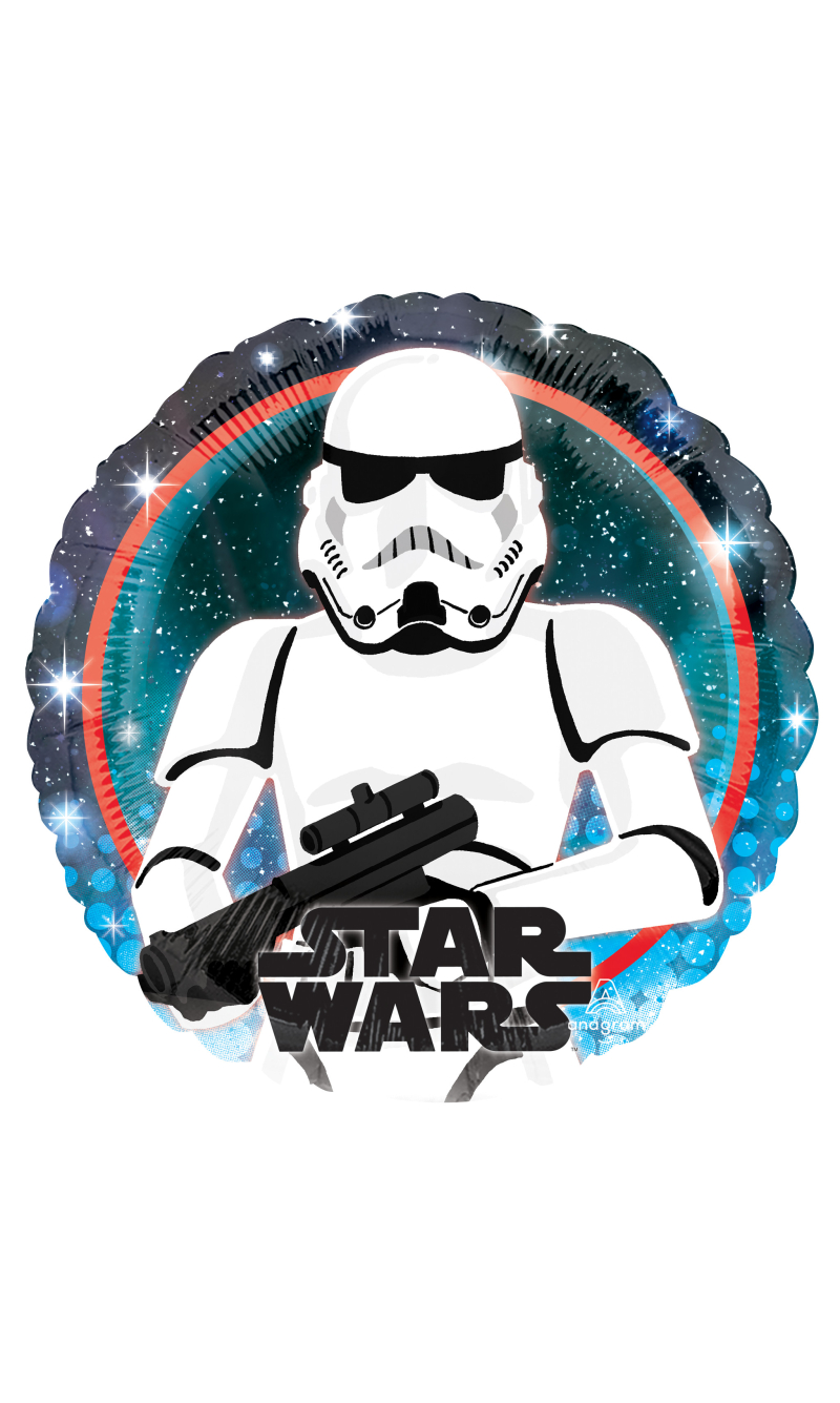 Standard Star Wars Galaxy Stormtrooper Foil Balloon 43cm