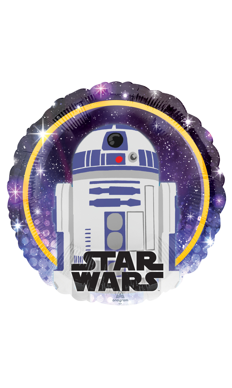 Standard Star Wars Galaxy R2-D2 Foil Balloon 43cm
