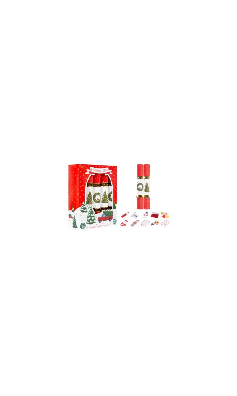 CHRISTMAS CRACKERS 10X12inch TREE & WREATH