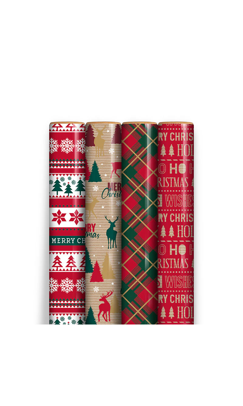 Christmas Gift Wrap Kraft 7m