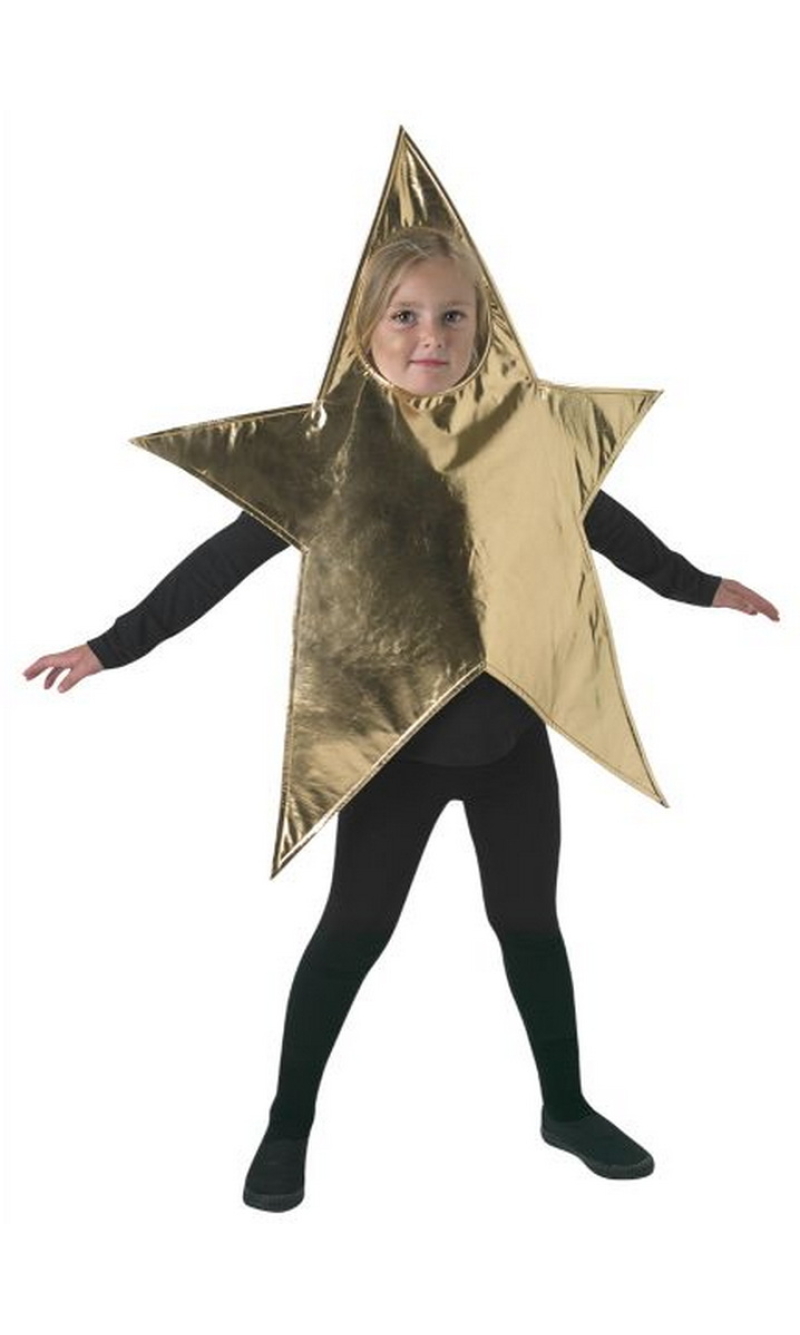 Christmas Golden Star Costume - Age 2 to 3 Years