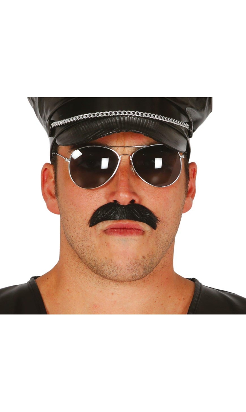 Black Serious Moustache