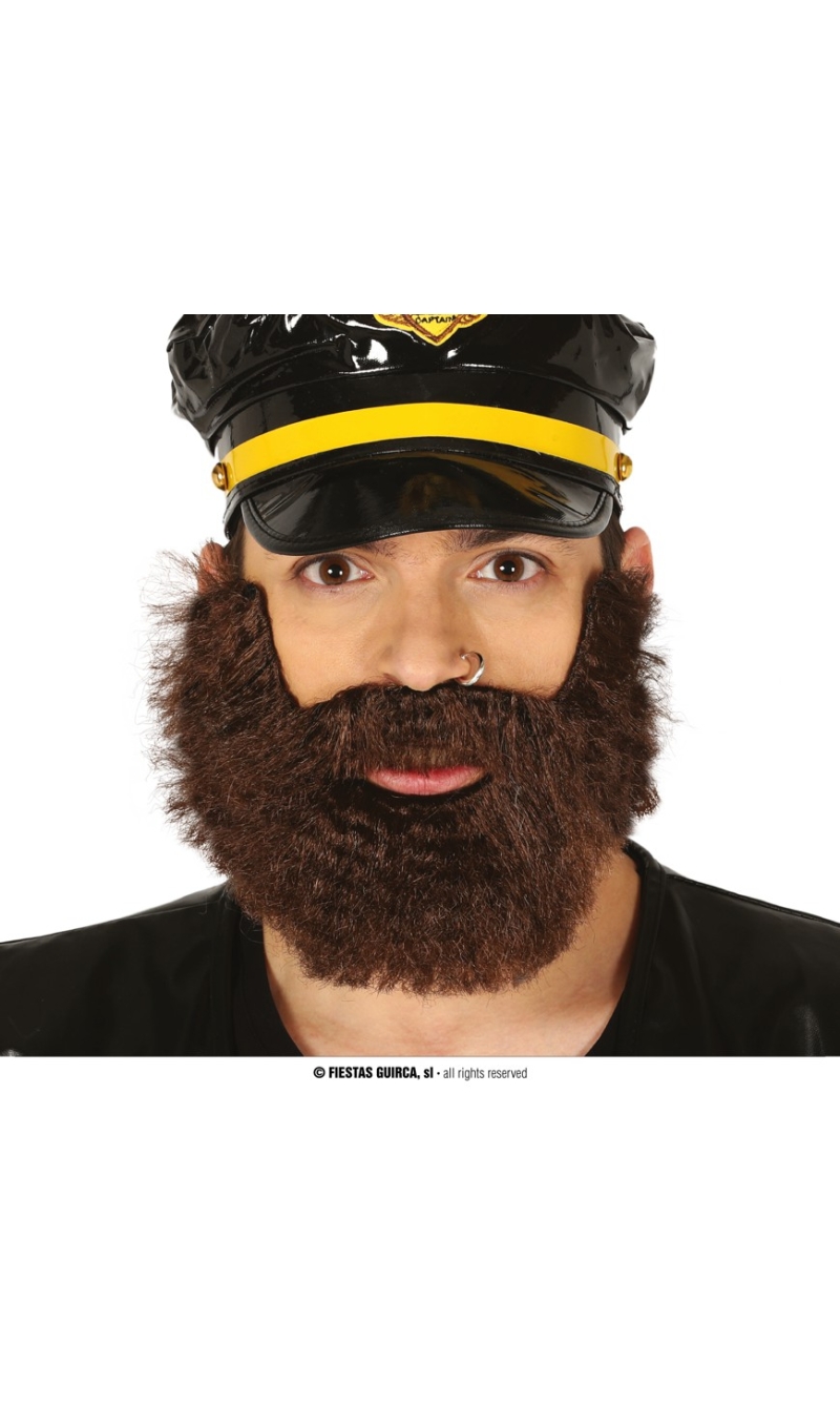Brown Bush Beard - Adult One Size