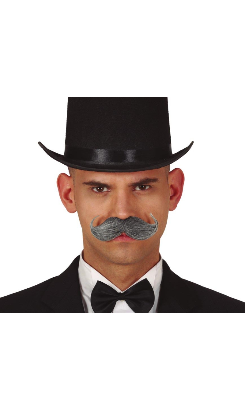 Grey English Mustache