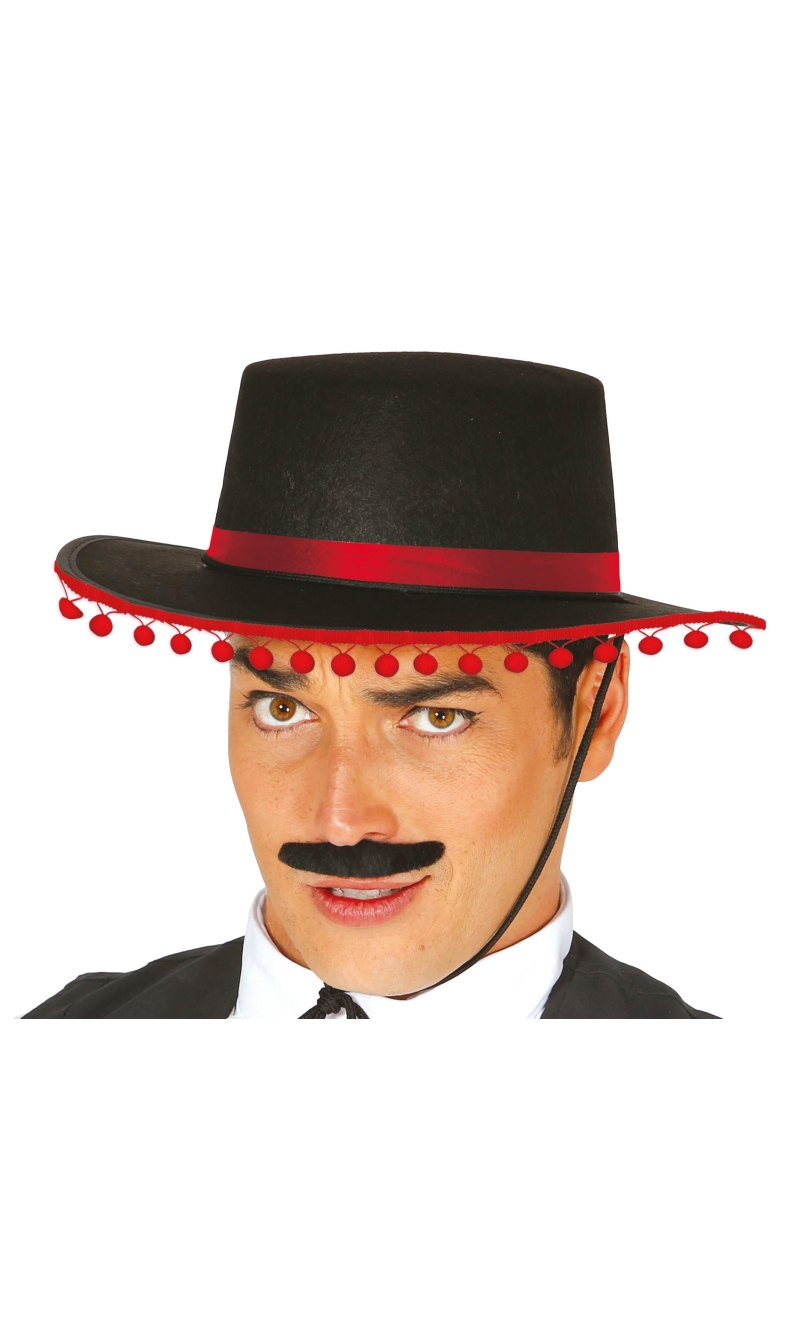 Cordobes Felt Hat With Tassels - Adult One Size