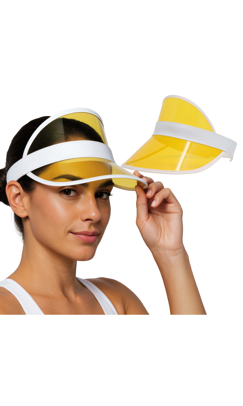 Transparent Visor Cap Yellow
