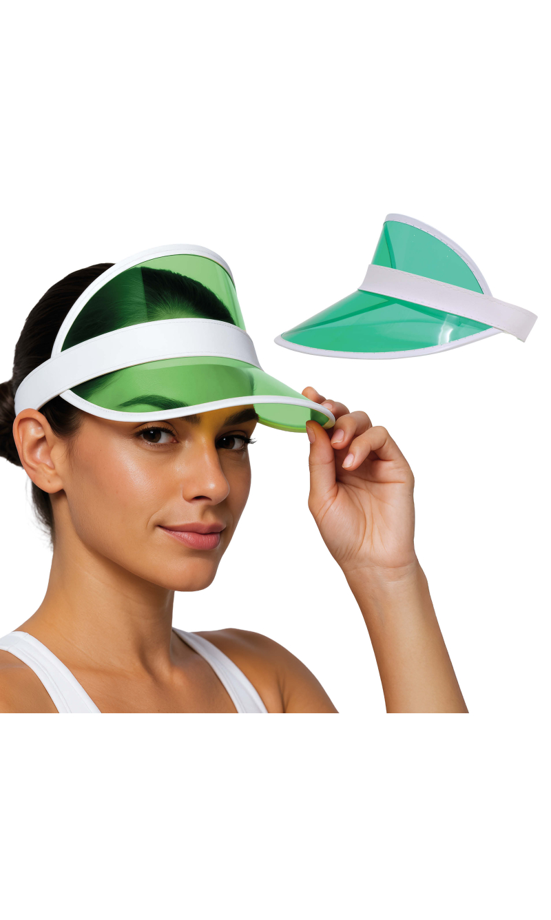 Transparent Visor Cap Green