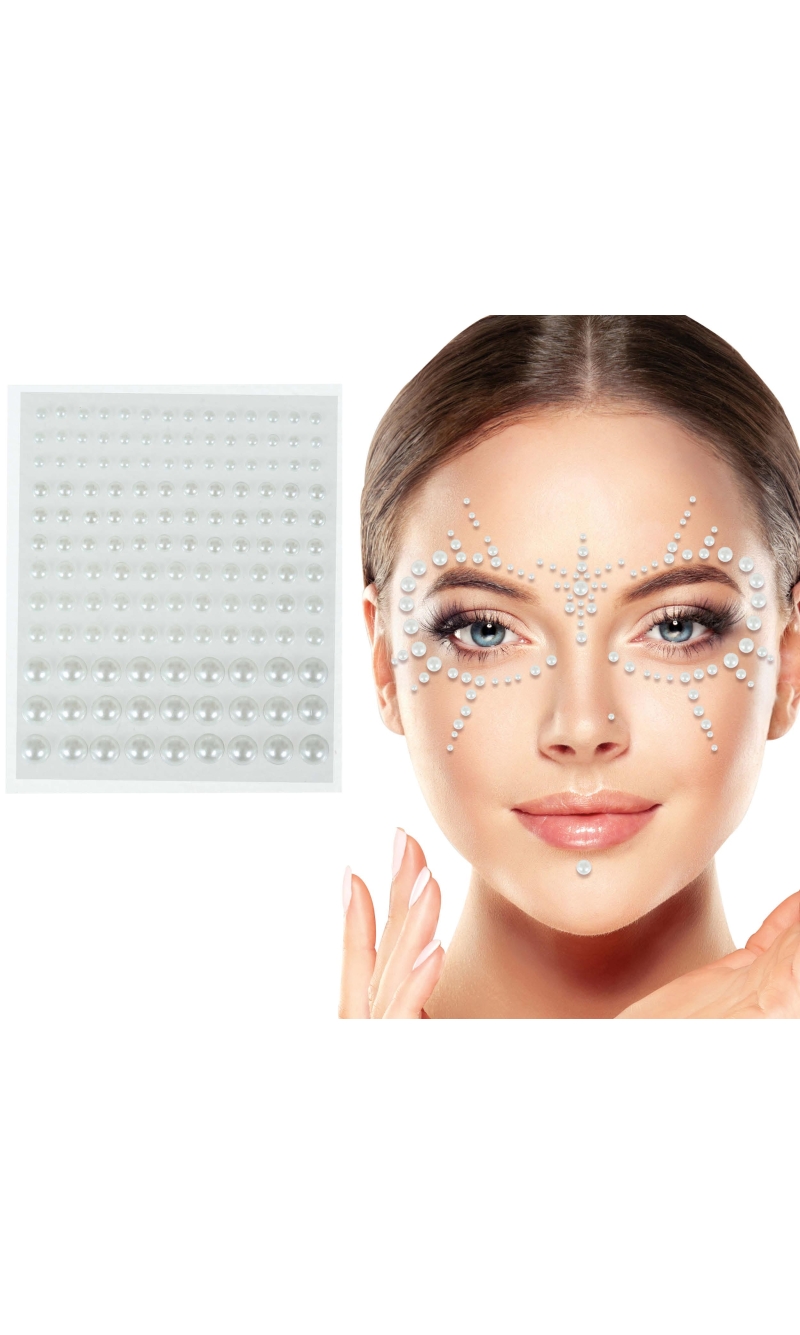 Pearl Face Jewels Sheet 10x20cm