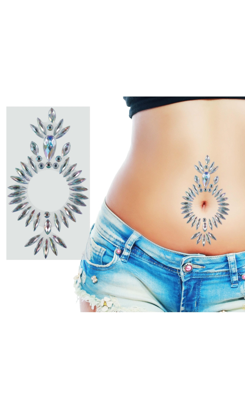 Belly Button Jewels 12x20cm Silver