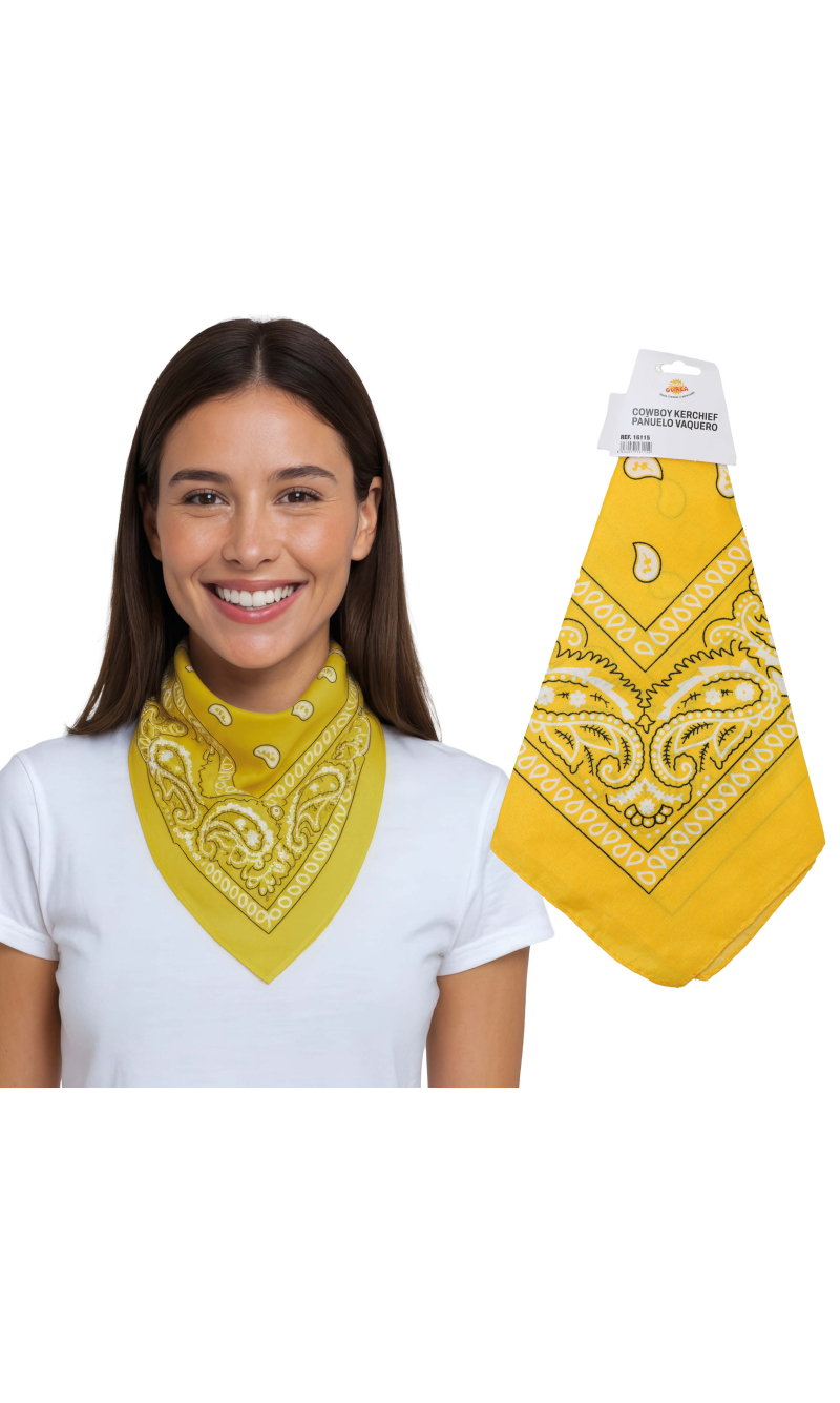 Cowboy Bandana Kerchief Yellow