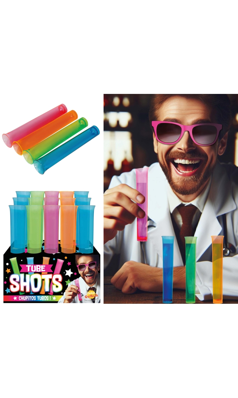 Test Tubes Assorted Colors 13cm - 15pcs