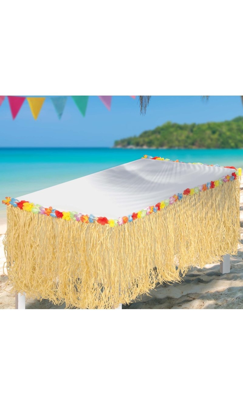 Hawaiian Table Skirt Decoration 275 x 75cm