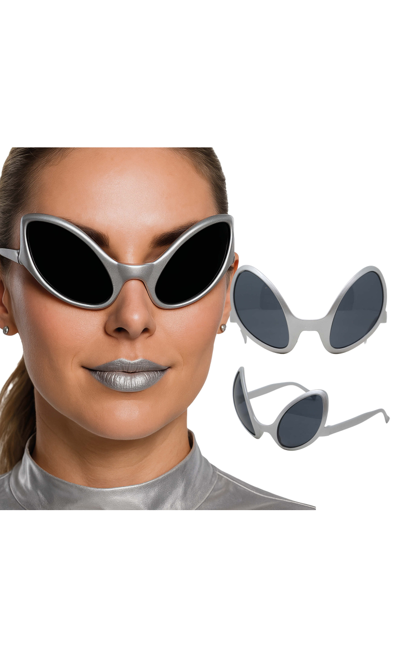 Silver Alien Glasses