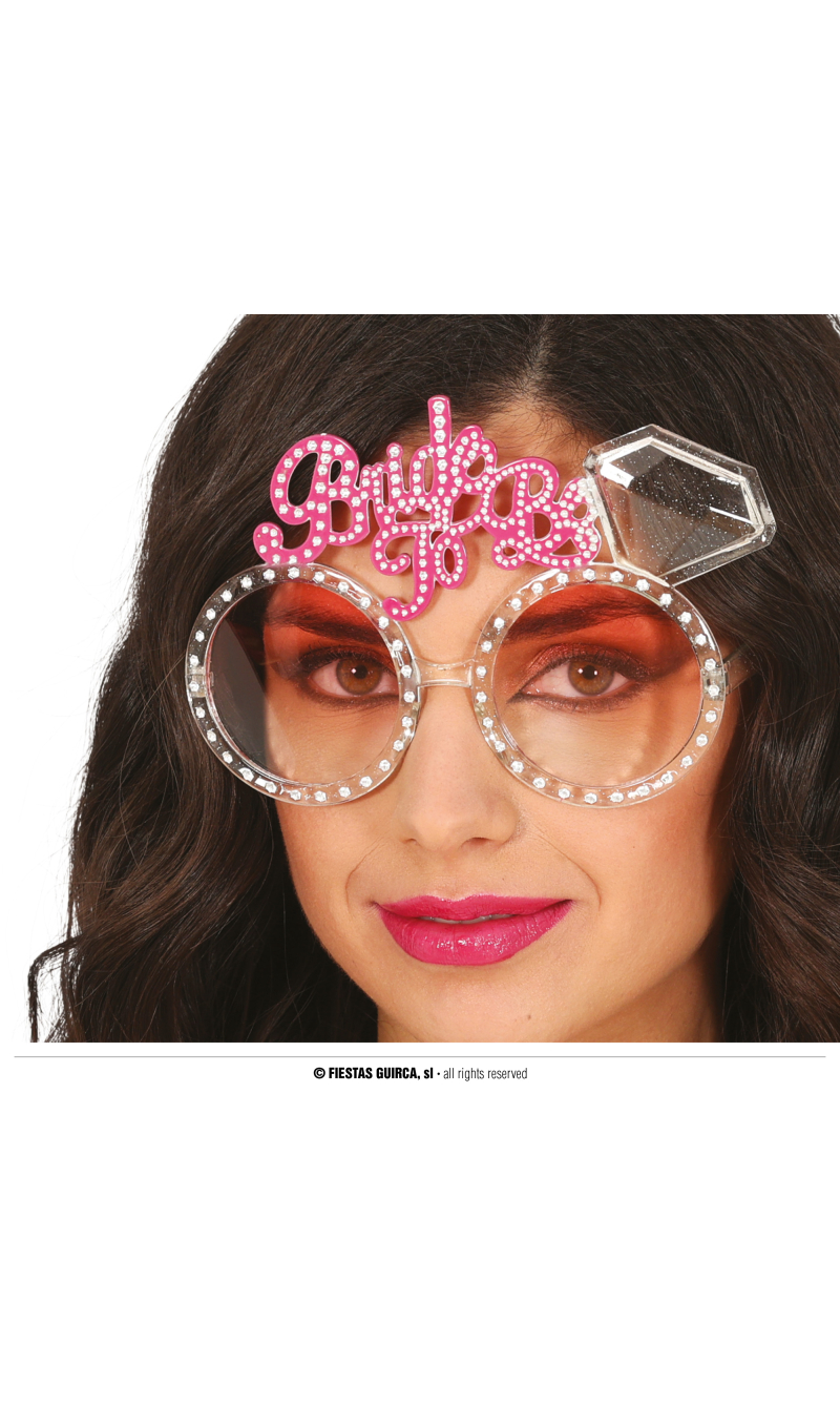 Hen Party Bride Glasses With Diamonds