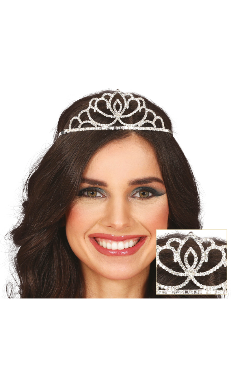 Silver Metallic Tiara