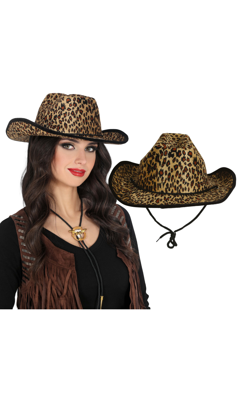 Leopard Cowboy Hat - Adult One Size