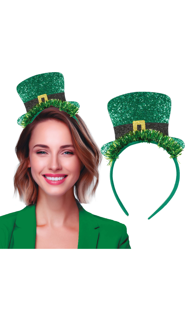 St. Patrick Day Top Hat Headband