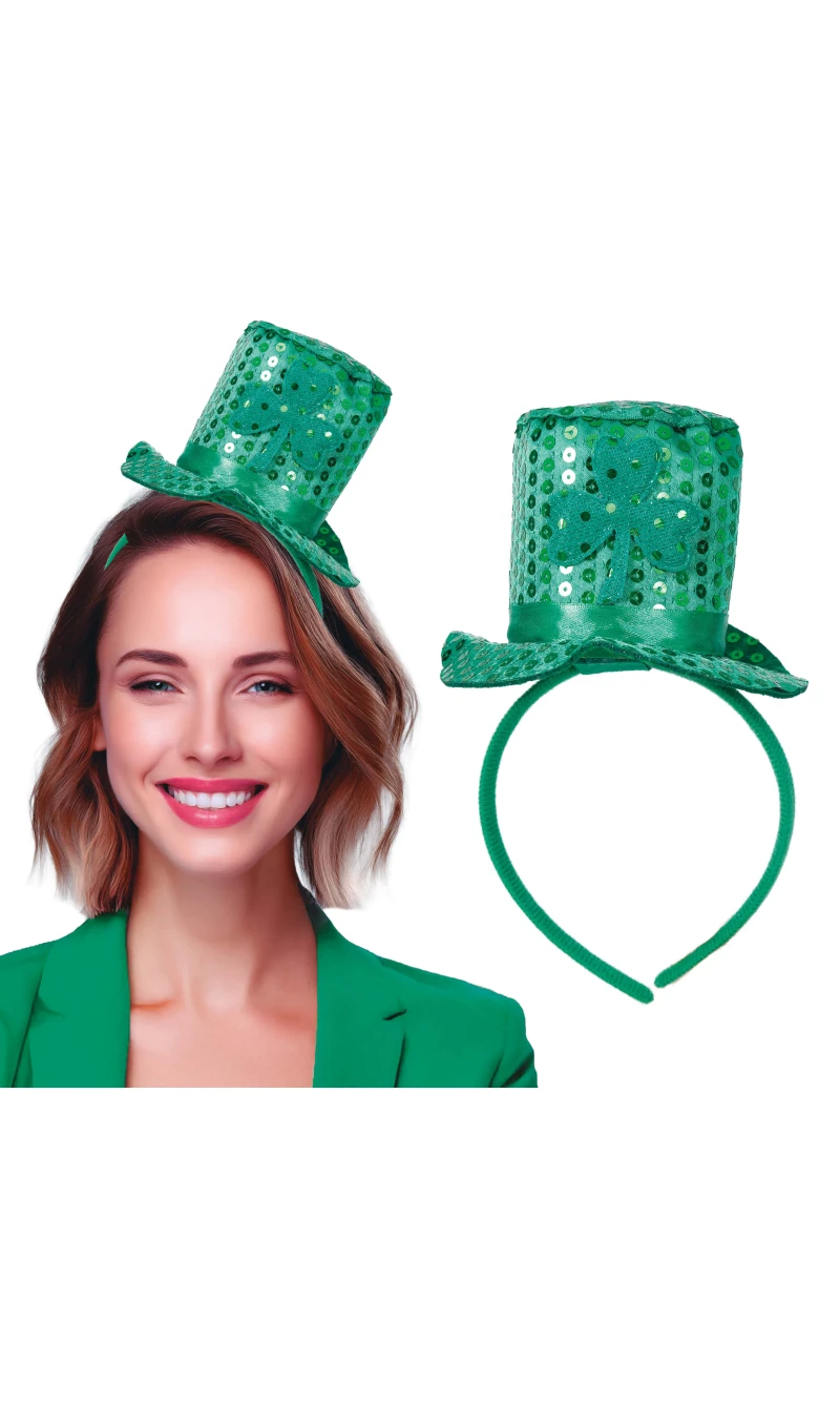 St. Patrick Day Stylish Top Hat Headband